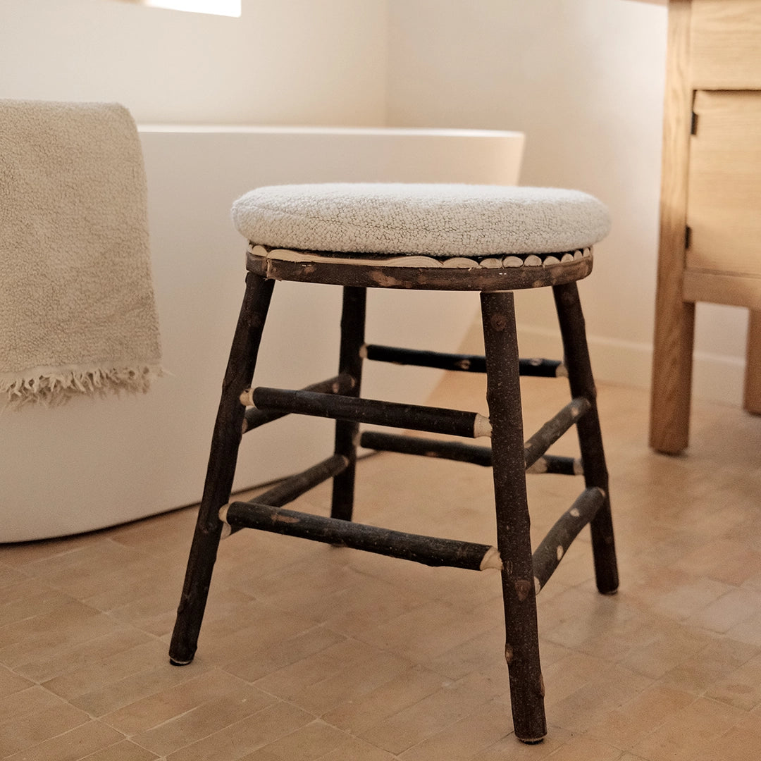 Tabouret Totem — galette indoor beige