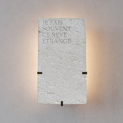 Applique Arsène — Roche poème, acier