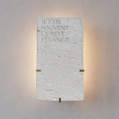 Applique Arsène — Roche poème, laiton