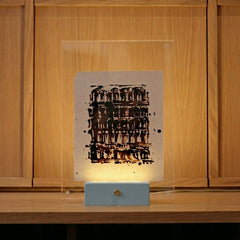 Lampe à poser Arthur — finition thermolaqué bleu