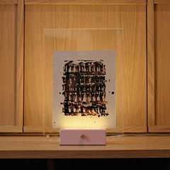 Lampe à poser Arthur — finition thermolaqué rose