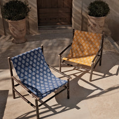 Fauteuil Fétiche — tissu Olivades jaune