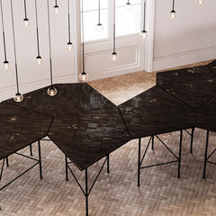 Tables Géométriques — lot de 5, vue d'ambiance