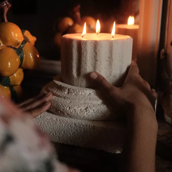 100 % vegetable wax candle